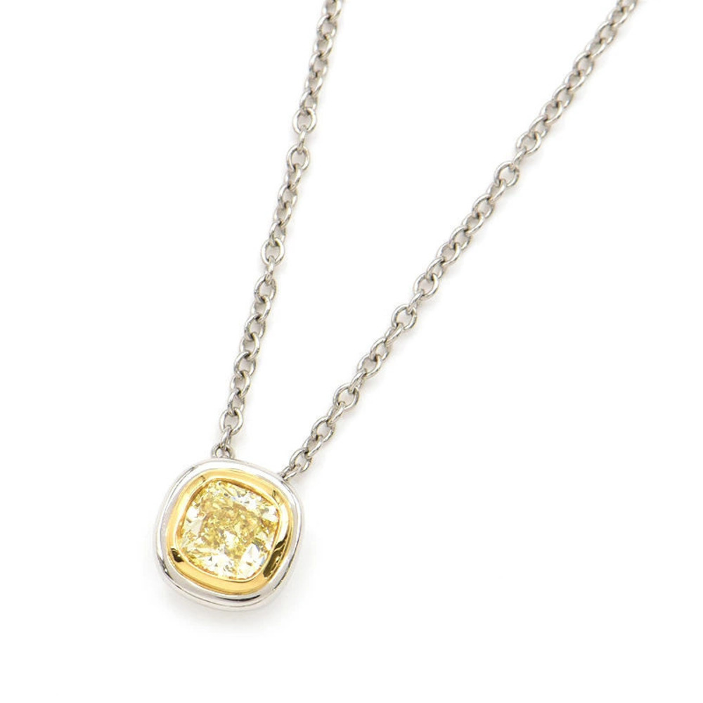 Tiffany Co Bizet Necklace Platinum Diamond White Gold